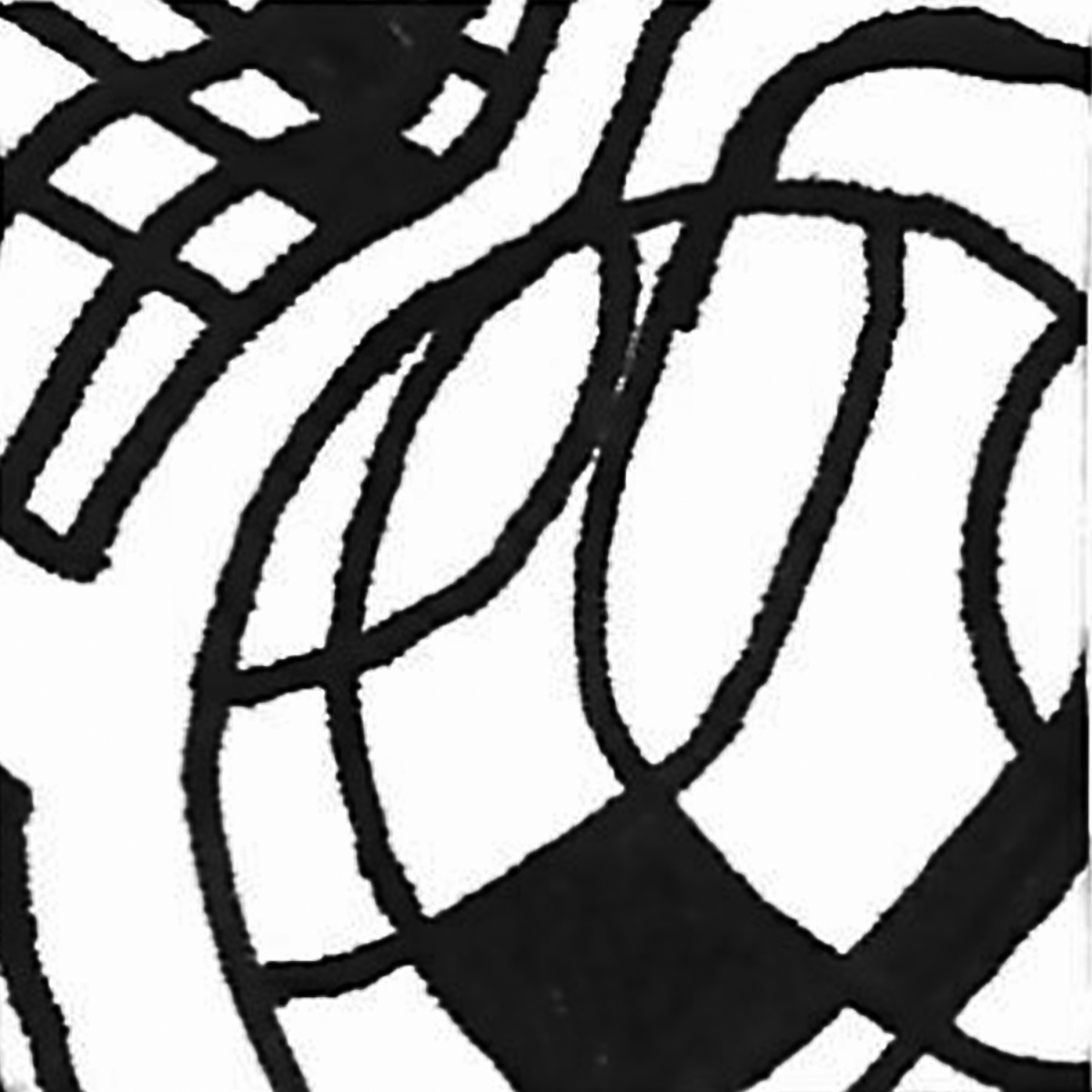 Black and White Scribble Design