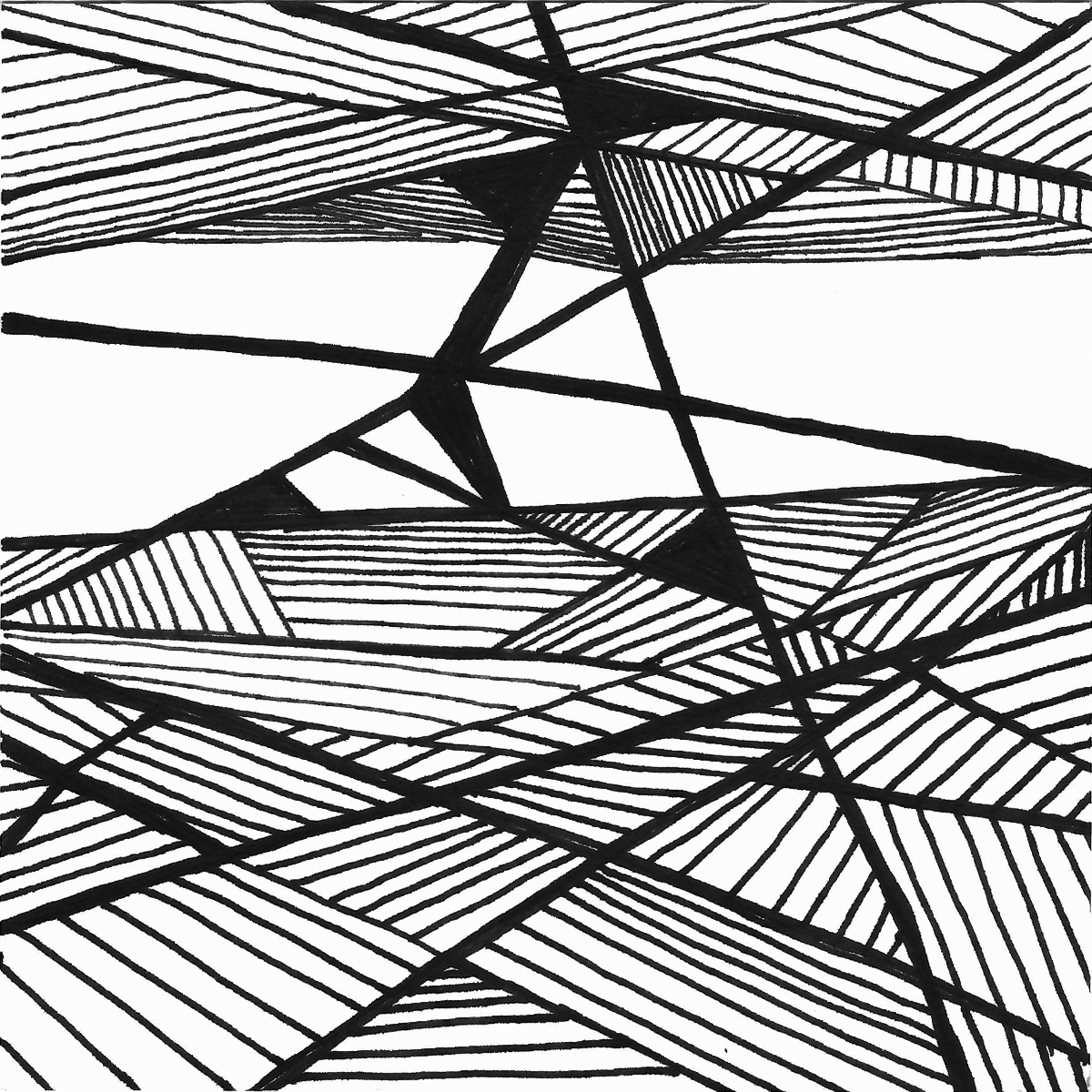 Black and White Scribble Design