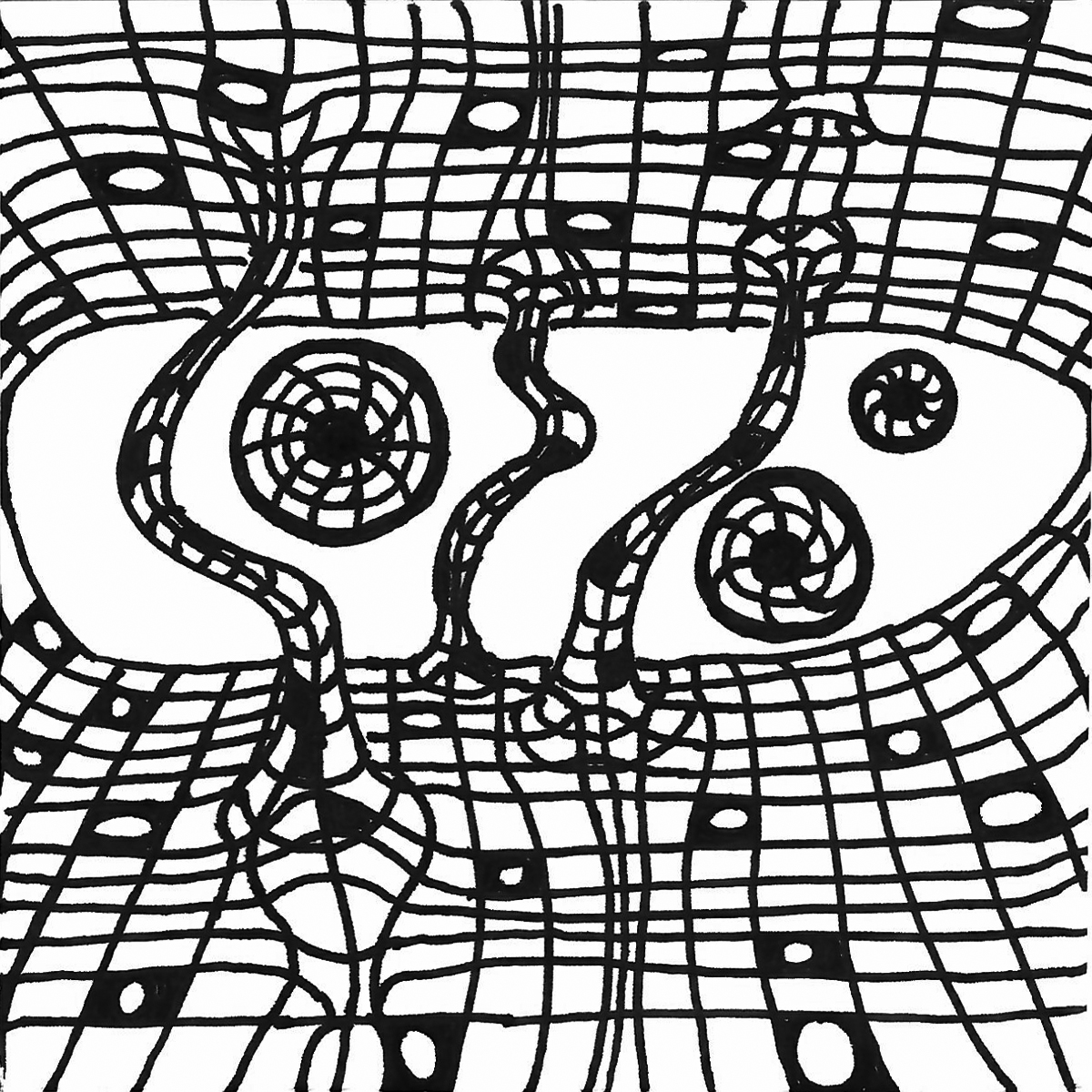 Black and White Scribble Design