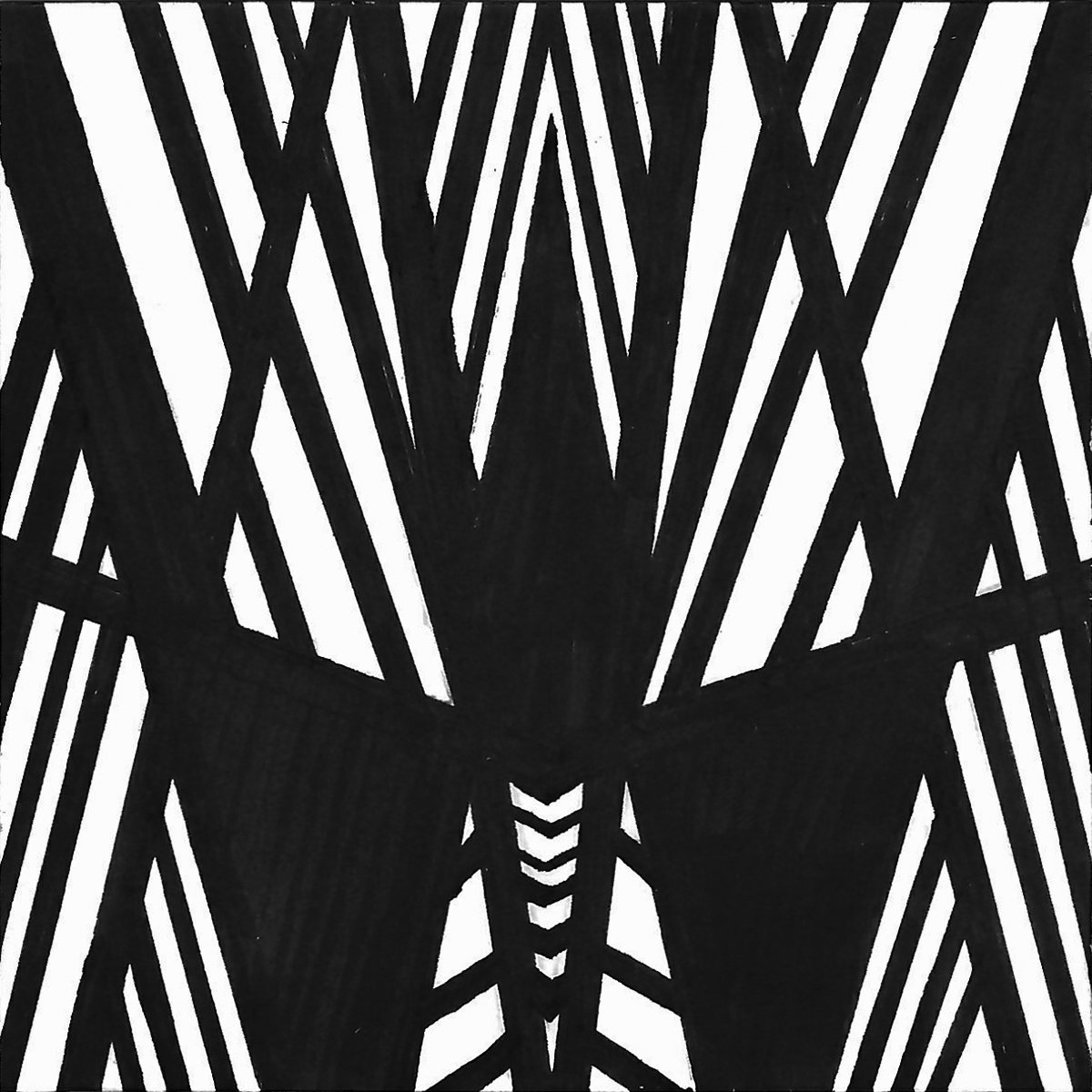 Black and White Scribble Design
