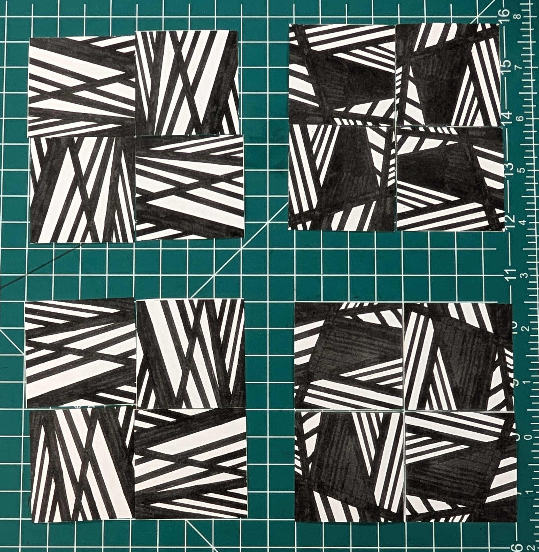 Black and White Scribble Design